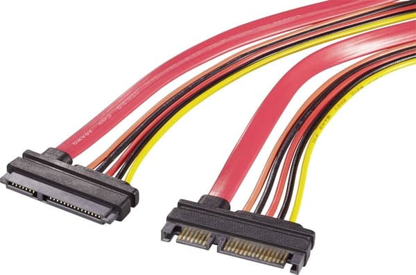 Renkforce sata power extension cable 0.50m röd/orange