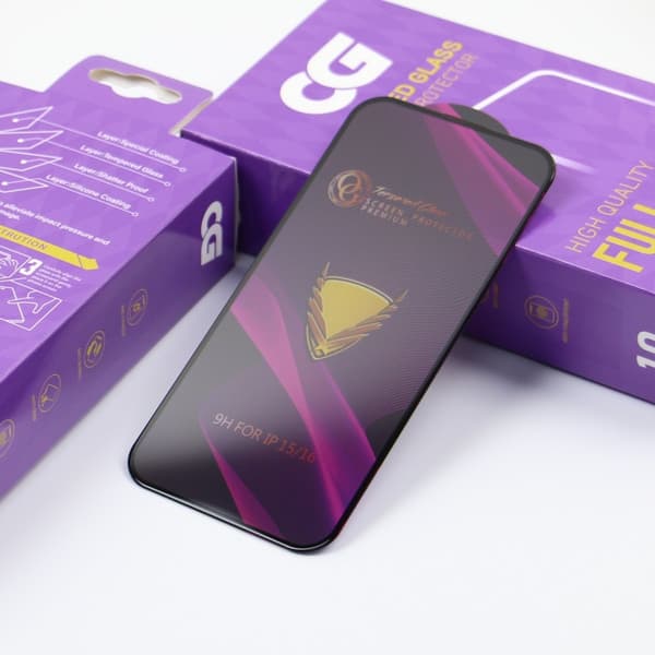 Telforceone g14 OG Premium suojalasi iPhone 13 Pro Max/14 Plus, 10-pack, musta