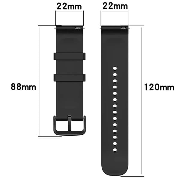 CrocoCase smartwatch rem universel 22mm sort