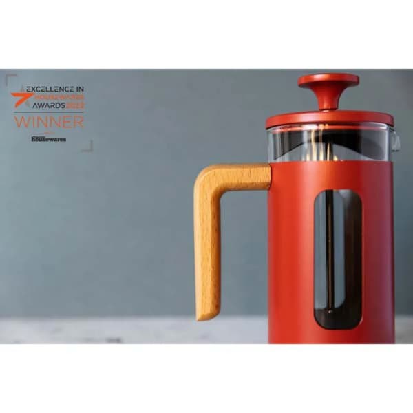 La Cafetière Pisa röd 3 koppar