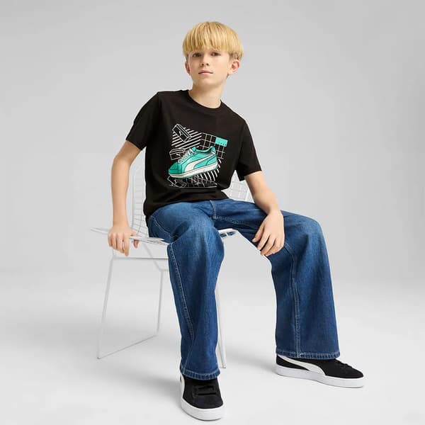PUMA graphics t-shirt svart 7-8 år