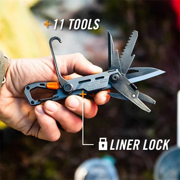 Gerber Stake Out Silver Multitool med 11 funktioner