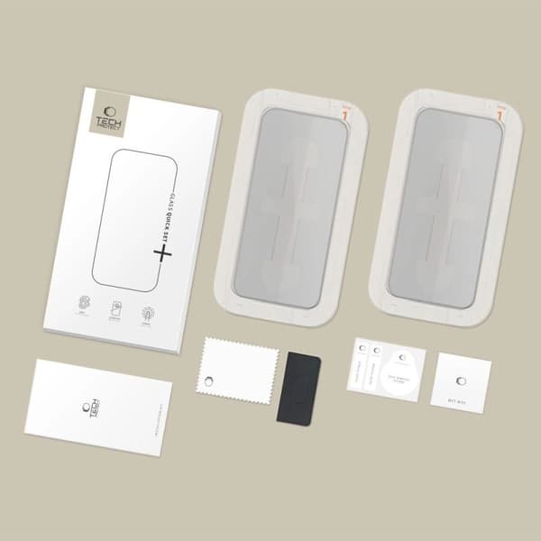 Tech-Protect Quick Set Spy+ Privacy Glass 2-pack til iPhone 16 Pro