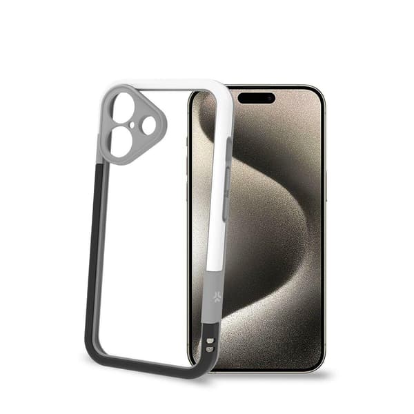 Celly BUMPER - Apple iPhone 16, vit TPU