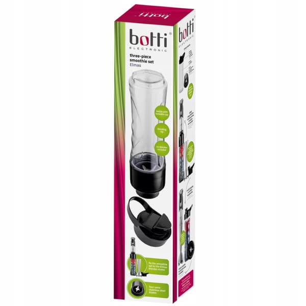 Botti Elmas smoothie maker set 600 ml musta