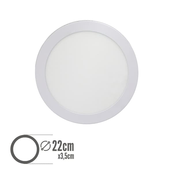 oryx downlight 20 watt 1800 lumen hvid