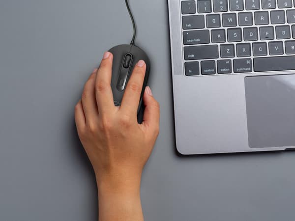 ZOY ZMS08 sort ergonomisk mus