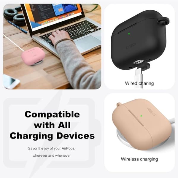 Tech-Protect silikonehakefodral AirPods Pro rosa