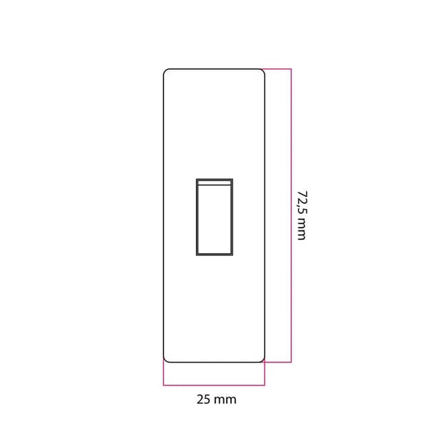 Creative Cables cylindrisk rocker switch svart
