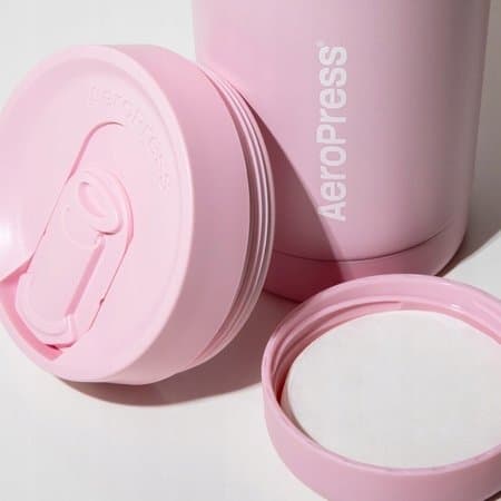 AeroPress Go Plus kaffebrygger Pink 300 ml