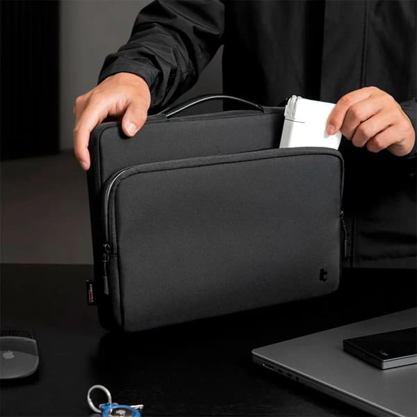 Tomtoc defender-a14 premium laptoptaske sort 13 tommer