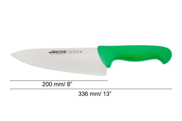 Arcos 290721 Grön Kockkniv 20 cm