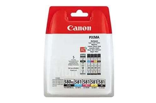 Canon PGI580XL + CLI581 5-pack värikasetteja