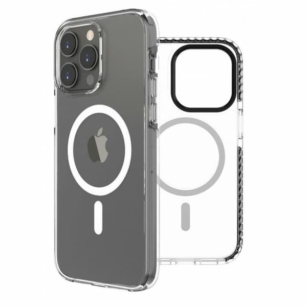 Muvit Recycletek MagSafe Shockproof Transparent/Black