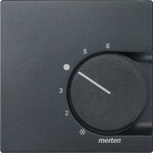 Merten 536214 centralplatta termostat anthracit