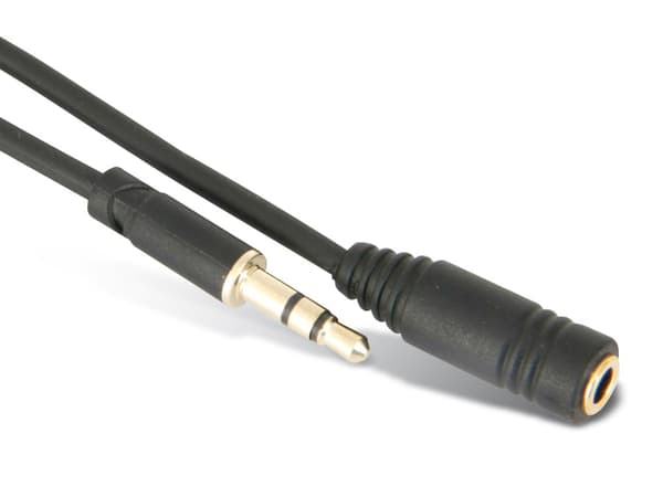 Sconn Maximum Connectivity 33982-S 1,5 meter sort 3,5mm stereo forlængerkabel