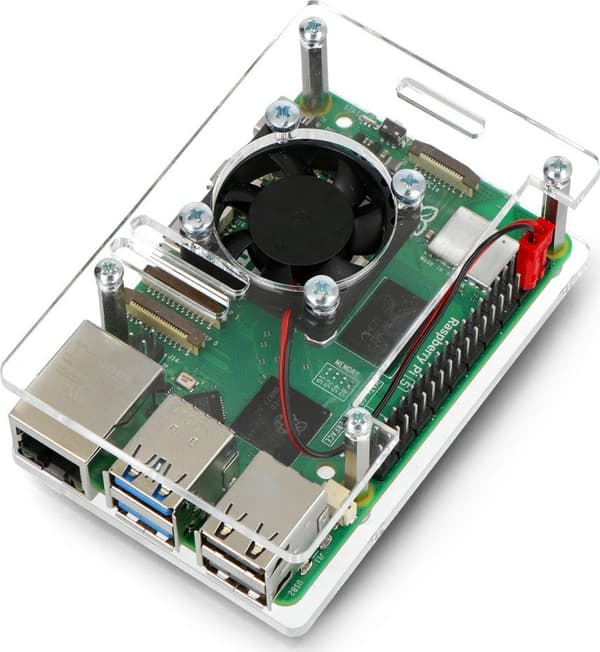 gravlaser raspberry pi 5 transparent med blæser