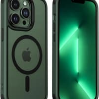 mobnano iPhone 13 Pro -kotelo MagSafe vihreä/musta