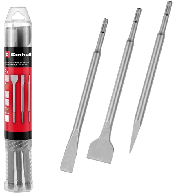 Einhell sds plus mejselsæt 3 dele 250 mm