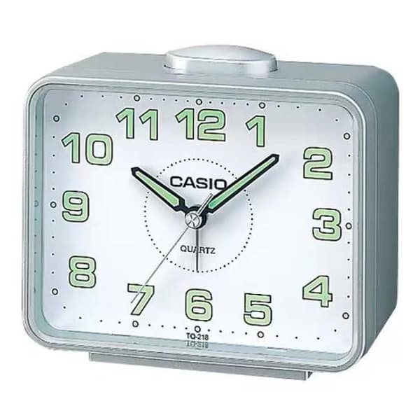 Casio TQ-218-8 Väckarklocka Argenté