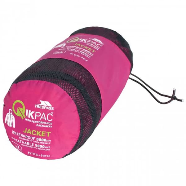 Trespass Qikpac packbar regnjacka 5000mm vattentät