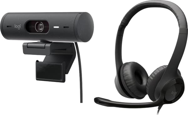 Logitech Brio 500 webbkamera i grafit