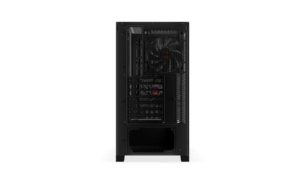 Krux Palum sort midi tower PC-chassis med træfront