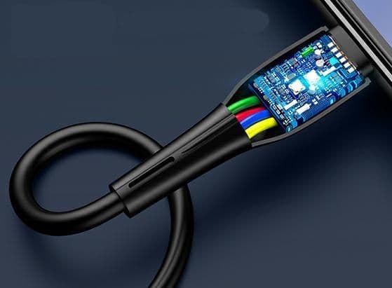 USAMS u38 USB-C latauskaapeli 5A 1m musta