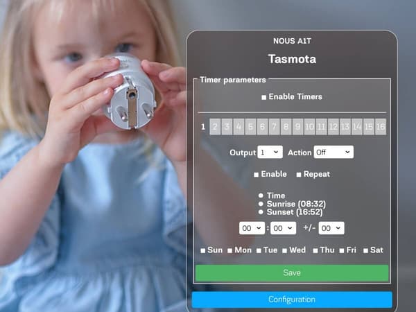 Nous A1T smart stik vit 2-pak