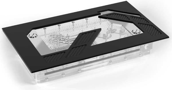 Alphacool apex distroplate vpp/d svart och transparent