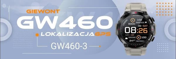 Giewont GW460-3 Älykello GPS Harmaa