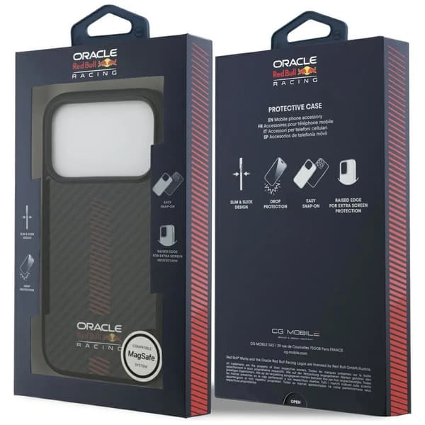 Red Bull Kevlar Powerbar MagSafe iPhone 17 Pro Sort