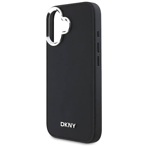DKNY Coque DKNY Plain Silver noir avec logo argent