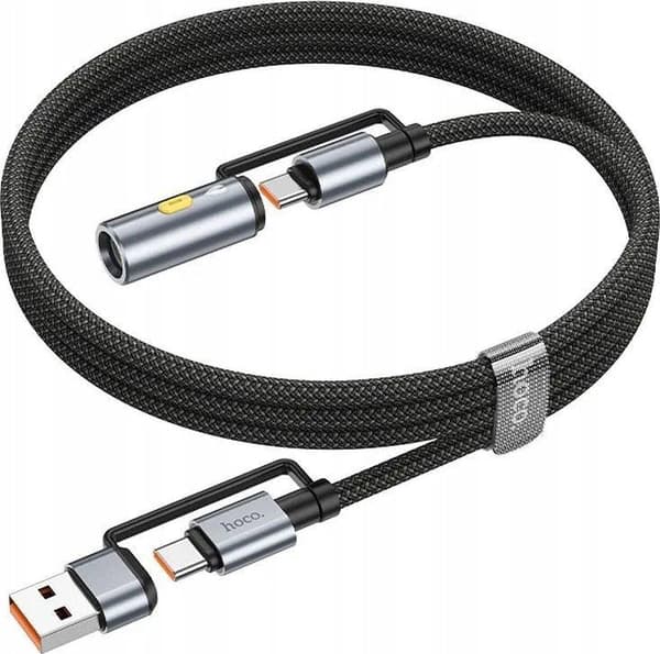 Hoco U138 kabel sort 1,2 m med hurtig opladning og dataoverførsel