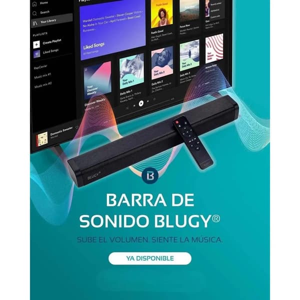 BLUGY blugy lydbar Bluetooth 120W blå