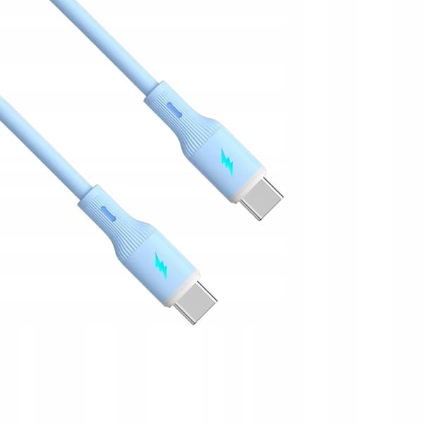 Akyga ak-usb-68 USB-C til USB-C kabel 1m blå
