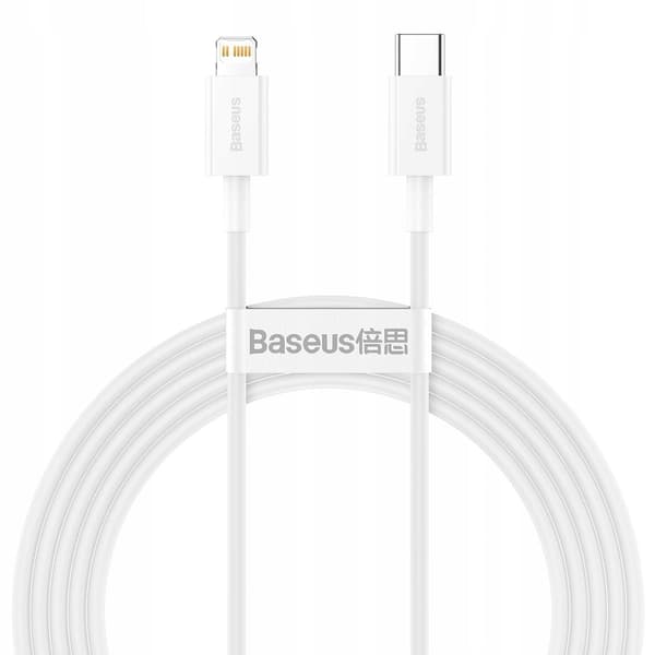 Baseus CATLYS-C02 USB-C till Lightning kabel 20W snabb laddning 2m vit