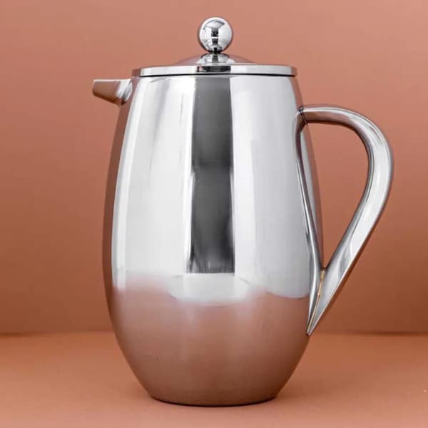 La Cafetière double walled coffee pres 1L Silver