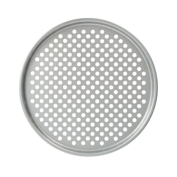 Craft perforeret pizzaplade 33 cm Sølv