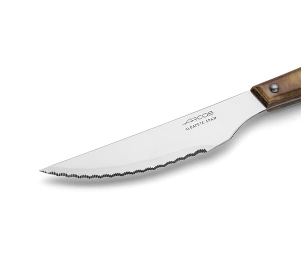 Arcos forest steakkniv i ljus trä