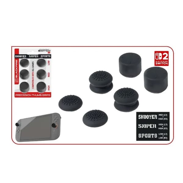 Ardistel Precision Thumb Grips Kit Harmaa 6-pack