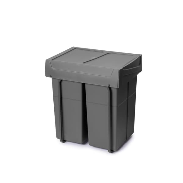 Emuca recycle soptunna 2x25l grå