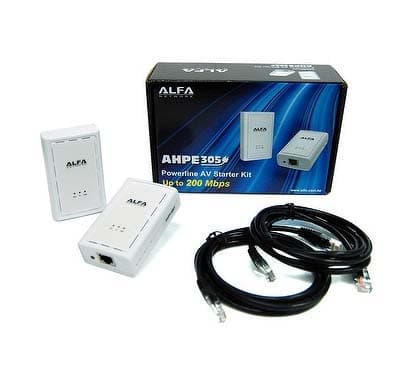 Alfa Network AHPE305 HomePlug AV -sovitin 200Mbps 2-pakkaus