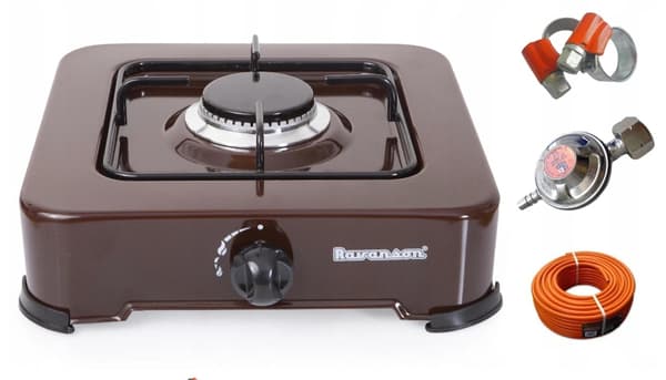 Vans k-01br gas cooker brown