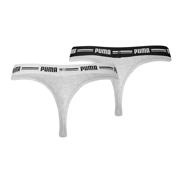 PUMA string alushousut 2-pakkaus harmaa/musta