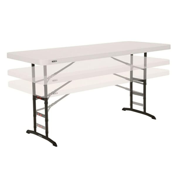 Lifetime Justerbar Fällbord 183x76 cm Vit