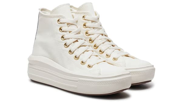 Converse all star move sneakers beige/white