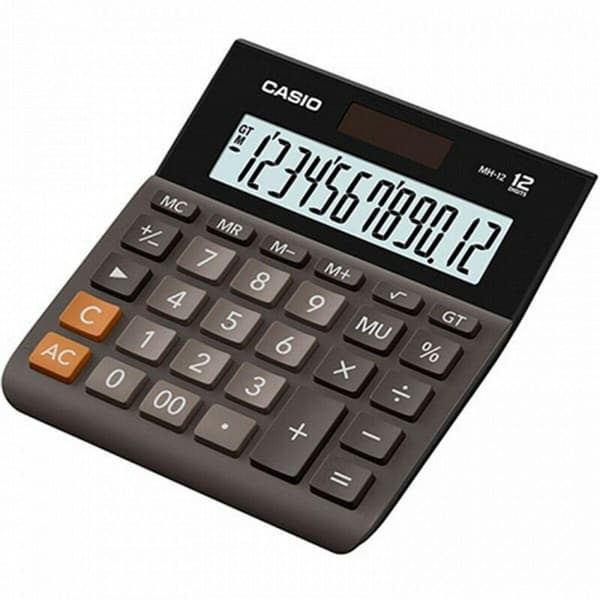 Casio MH-12BK-S Lommeregner Sort