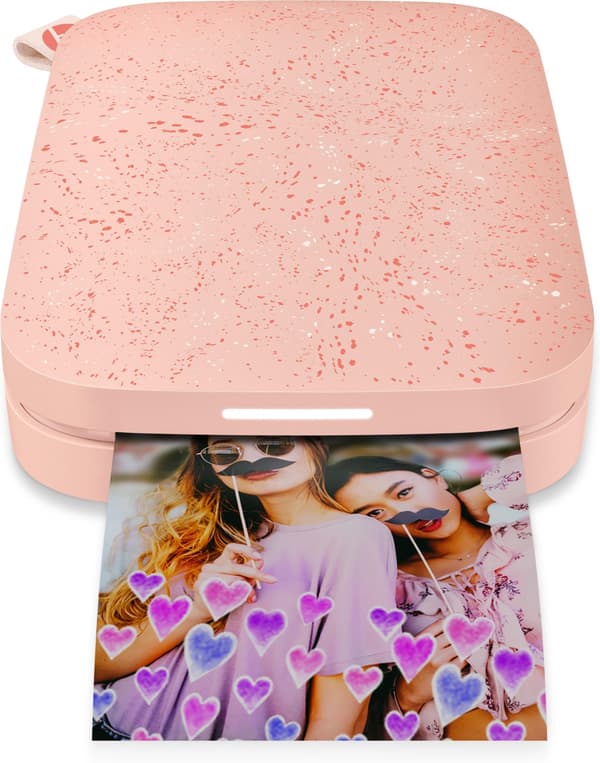 HP Sprocket 200 Vaaleanpunainen 2x3