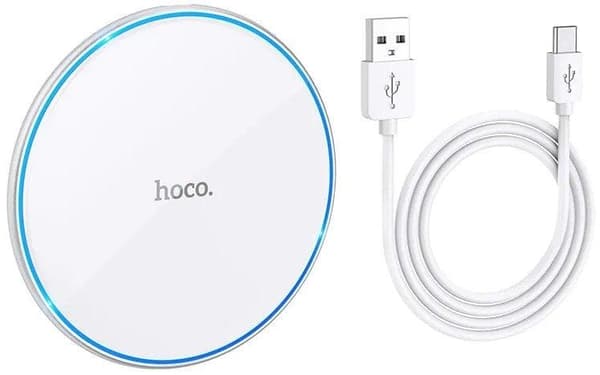 Hoco CW6 Pro trådløs oplader 15W hvid